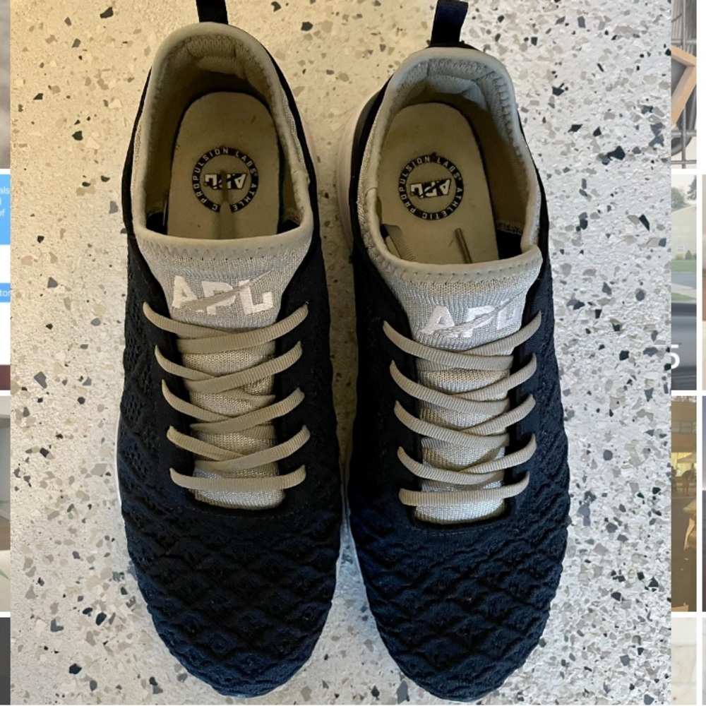 APL Mens Size 12 Techloom Phantom Sneakers (Blue / Gray)